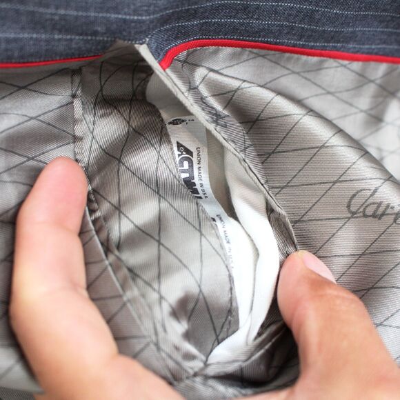 Cartier Collection Botany 500 Blue Wool Pinstripe 2 Button Sport Coat 38 Blazer - Picture 8 of 8